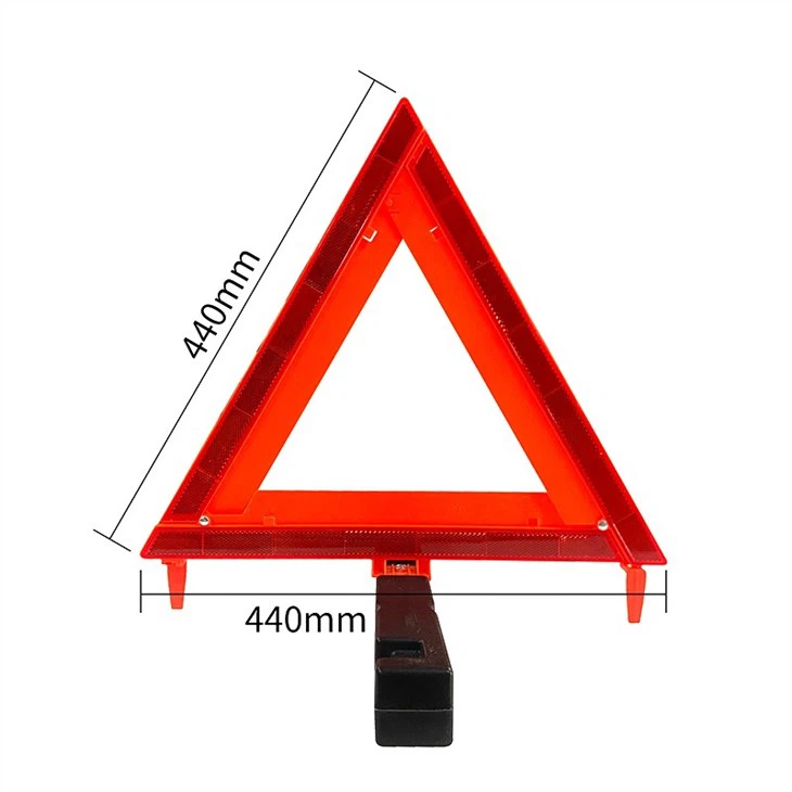 Safety Reflective Emergency Triangles 3 Pack - Roadside Car Safety And Warning Tool - DOT Approved Triangle Reflectors