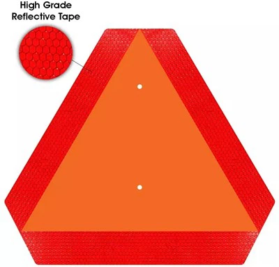 ゆっくりと動く車両の三角形