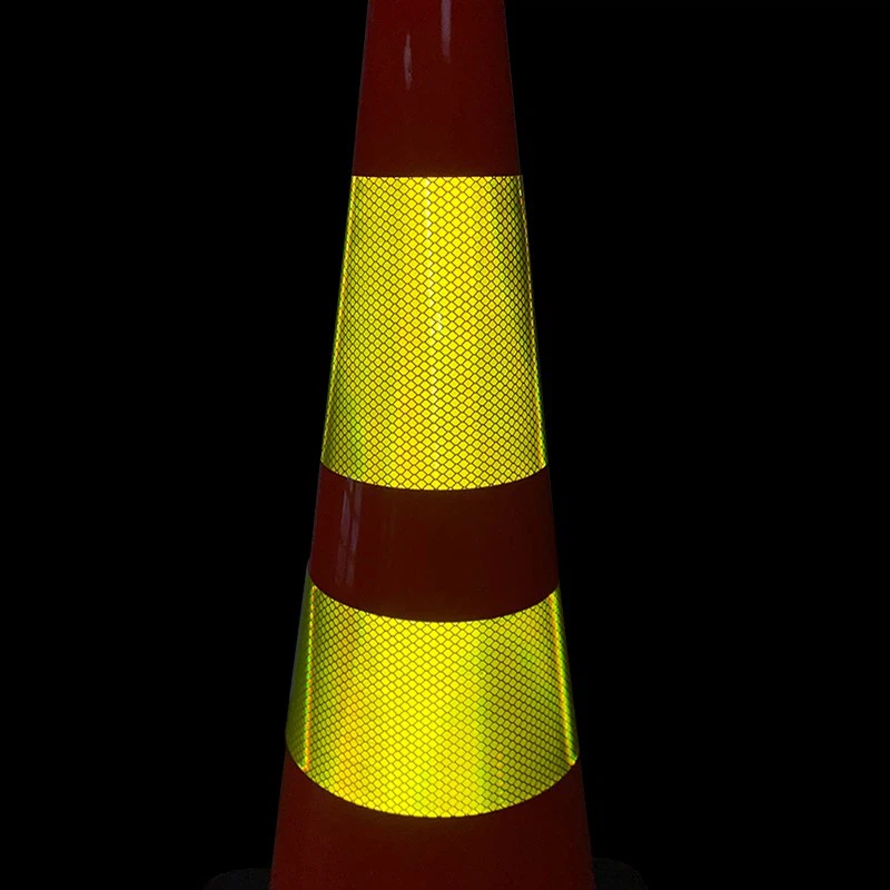 Fluorescent Yellow Reflective Adhesive Traffic Cone Collar 5 Fluorescent Yellow Reflective Adhesive Traffic Cone Collar 5