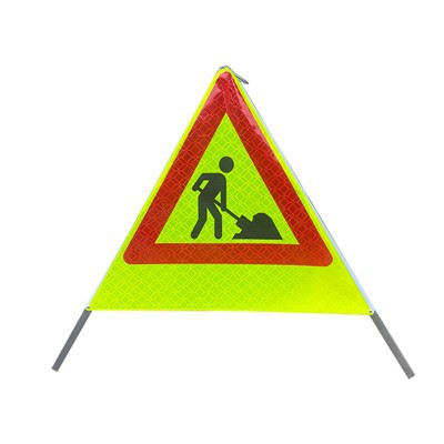 折りたたみ式 反射 三角形 警告 記号