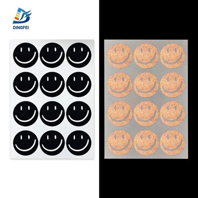 反射スマイル デカール ステッカー